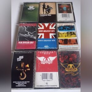Classic Rock Cassette Tape Collection Lot.